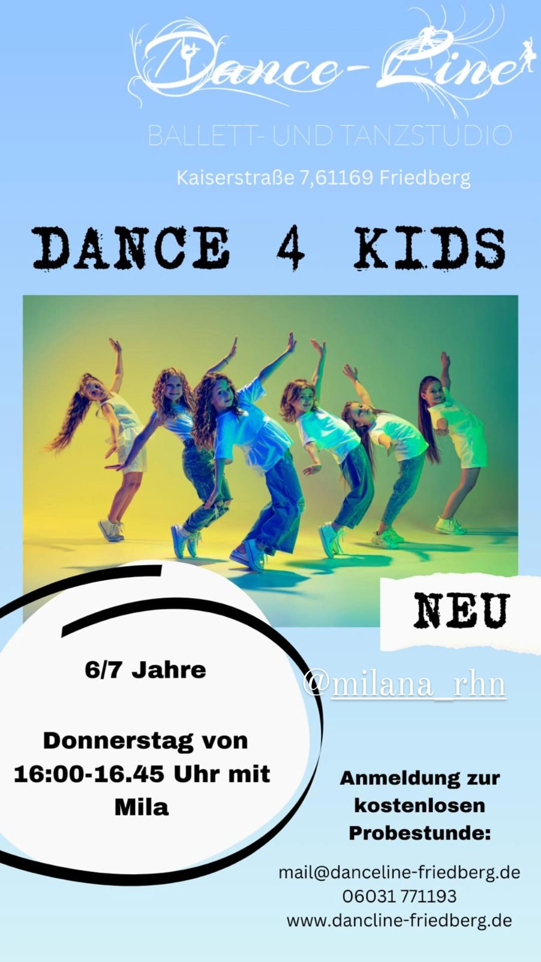 Dance 4 kids class